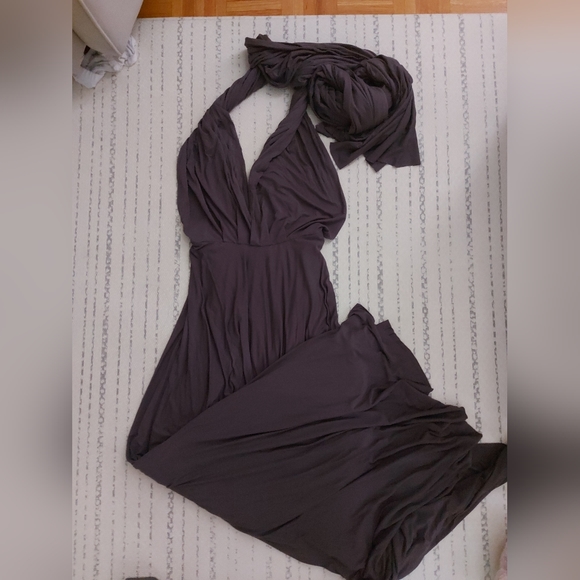 Lulus Dark Gray Convertible Infinity Formal Dress - Picture 4 of 8